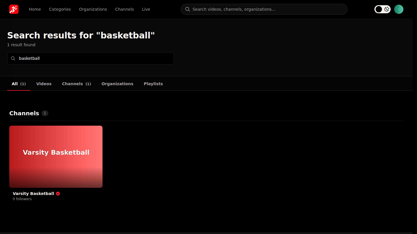 Use the full search results page