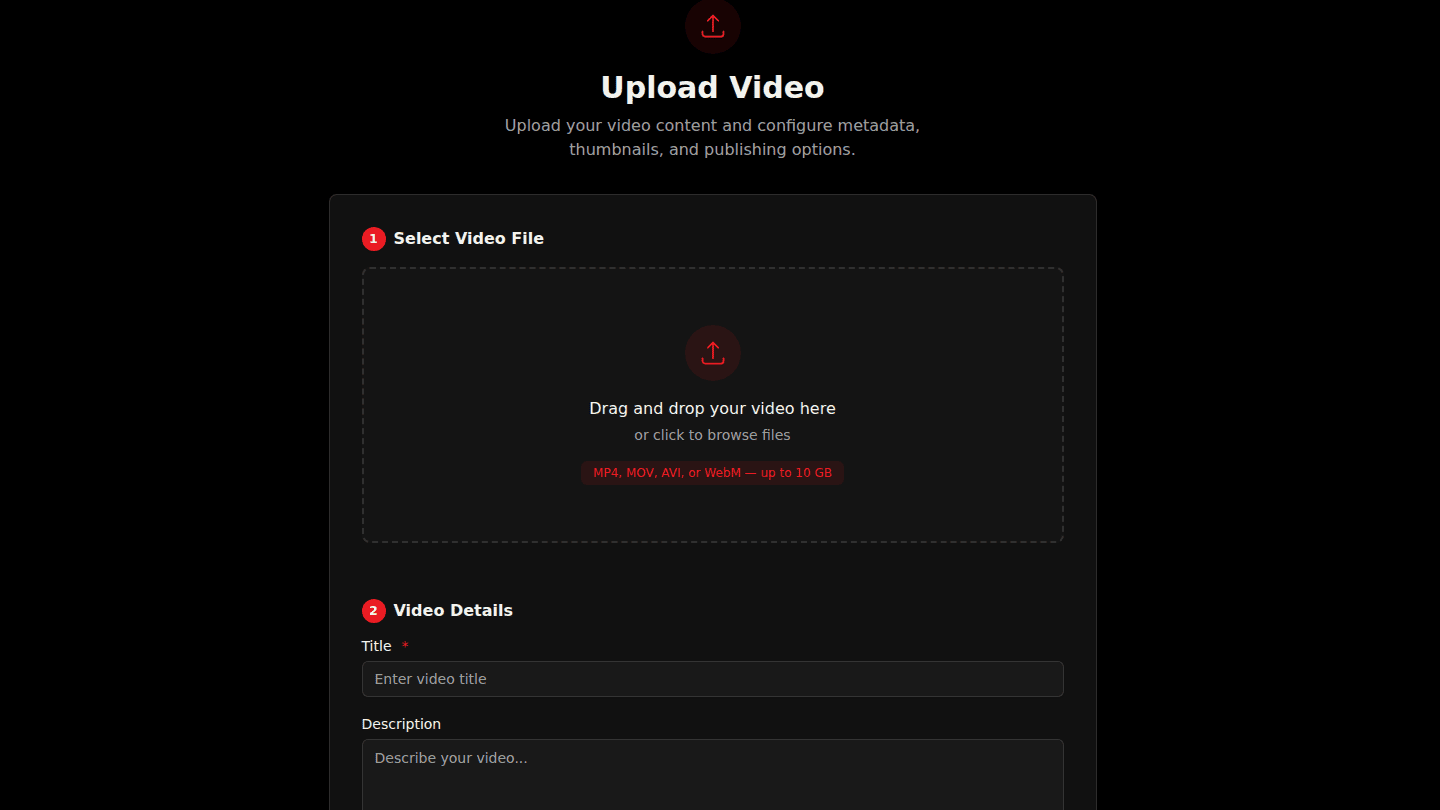 Choose Create in the header, or Upload Video on your channel